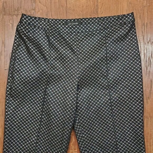 ST JOHN Emma Fit Pant Cavier Silver 12 NWT - Picture 2 of 8